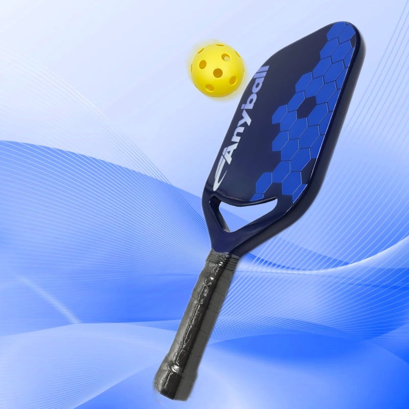Vroča ponudba Anyball črna Pickleball plošča izvirna tovarna ogljikovo vlakno T700 odrasli unutra/zuntra šport 16 mm