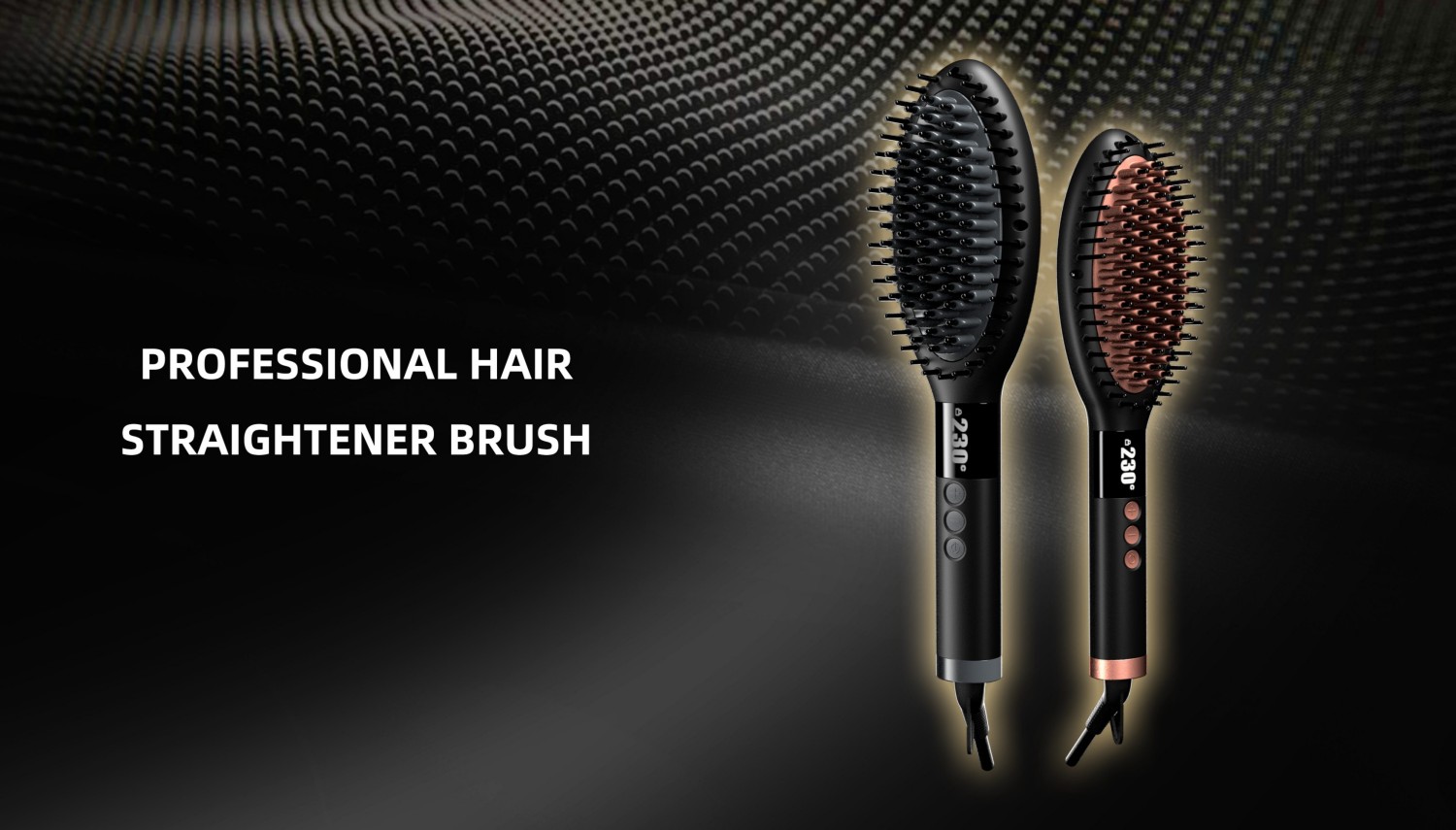 Fast Heating Anti Scald Electric Ceramic Hair Straightener Brush factory
