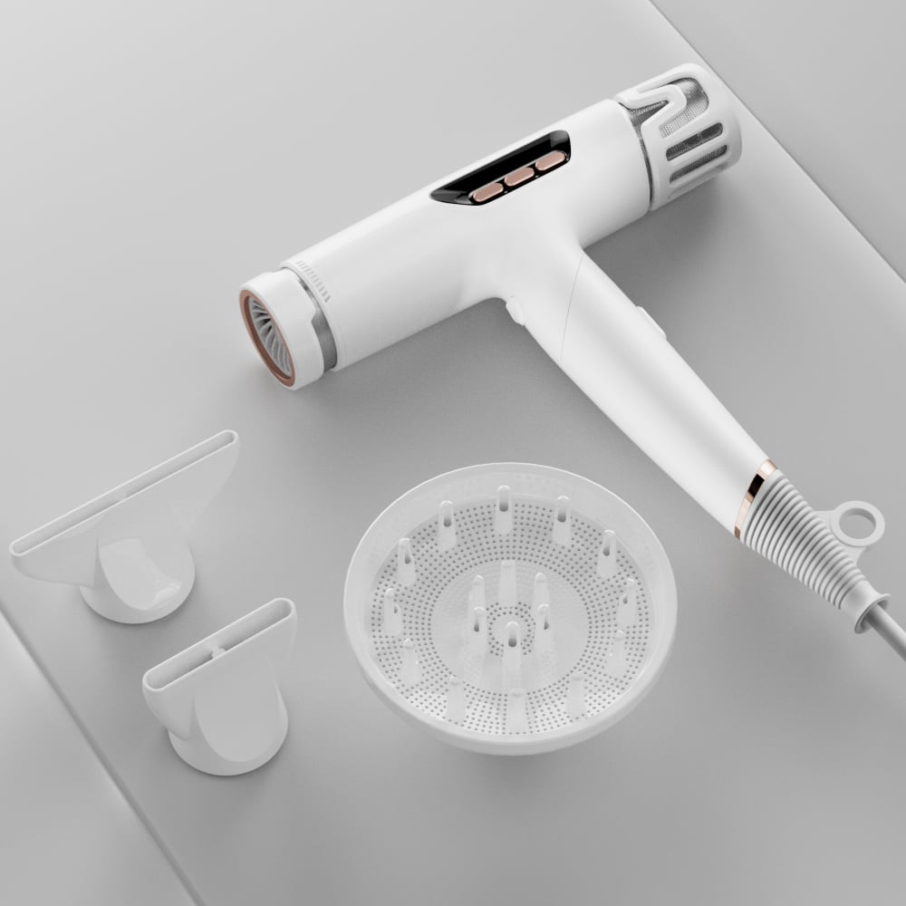 Foldable Lightweight 110,000rpm Infrared Fast Drying Hair Dryer