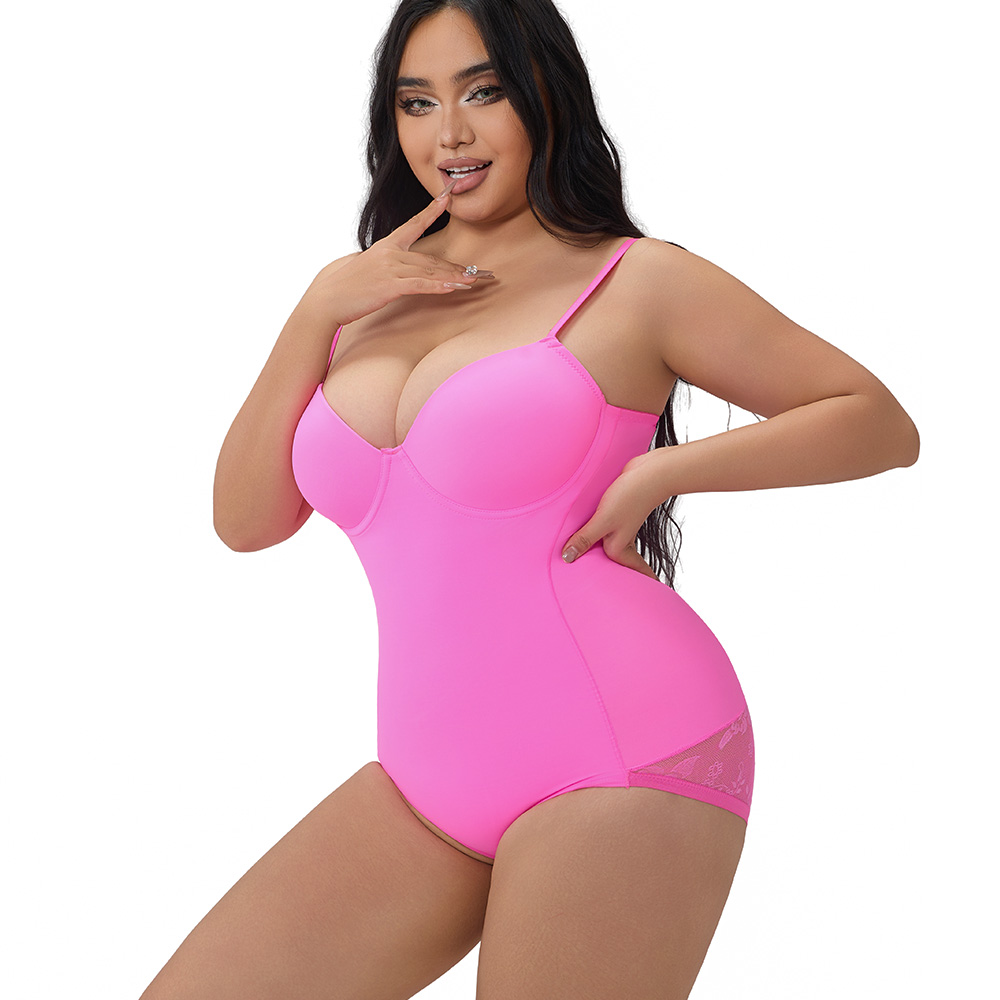 Sleek Pink Bodysuit Shaper for a Smooth, Invisible Finish