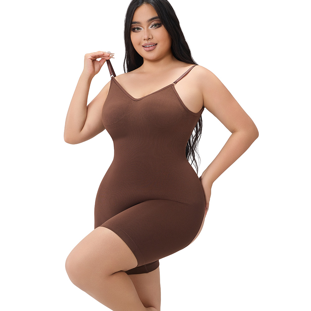Slimming Seamless Bodysuit for Women Figure Hugging Tummy Control Romper