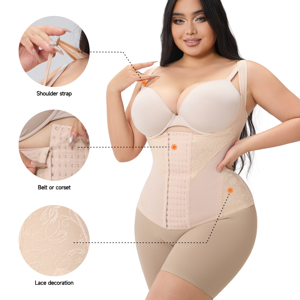 adjustable hook and eye waist cincher for hourglass figure-2