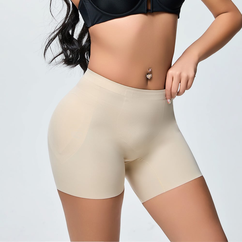 High Waist Seamless Shaping Shorts With Pads