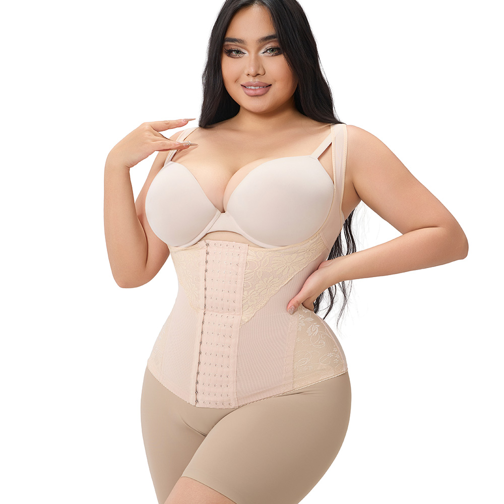 Plus Size High-Compression Bodysuit for Instant Slimming