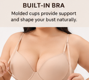 Women's Seamless Shapewear Bodysuit with Builtin Bra  Tummy Control