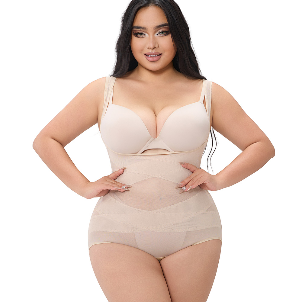 Plus Size Seamless Tummy Control Bodysuit