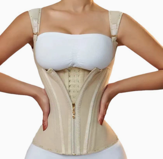 Latex shoulder strap waist Corsets