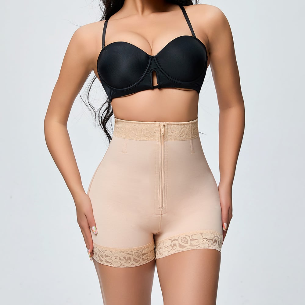 Hourglass High Waist Shapewear with Zipper