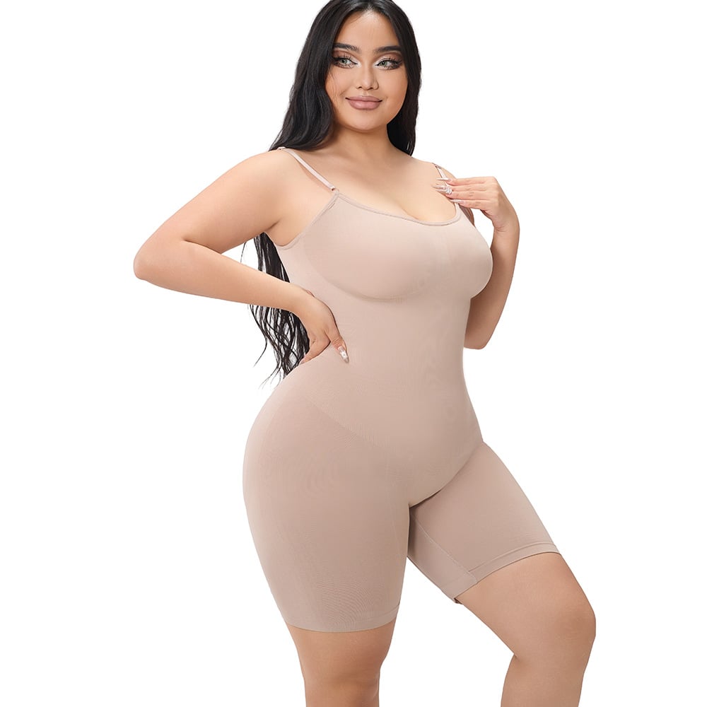 Plus Size Seamless Tummy Control Bodysuit
