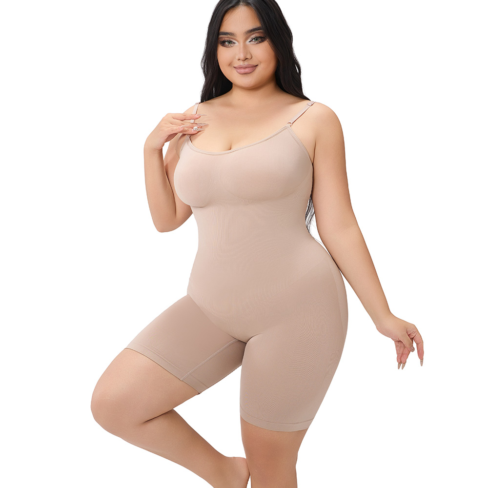 Plus Size Seamless Tummy Control Bodysuit