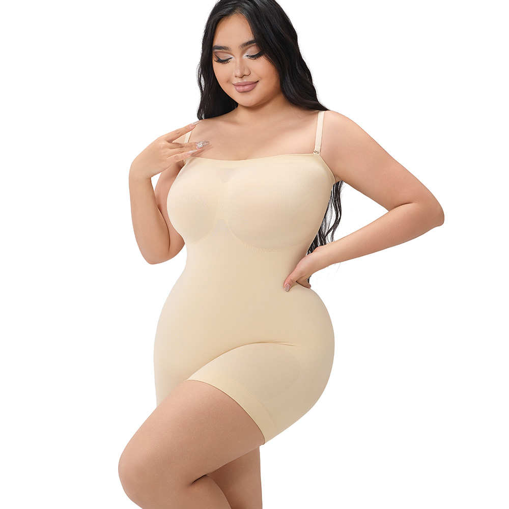 Seamless Sculpting Bodysuit with Shorts