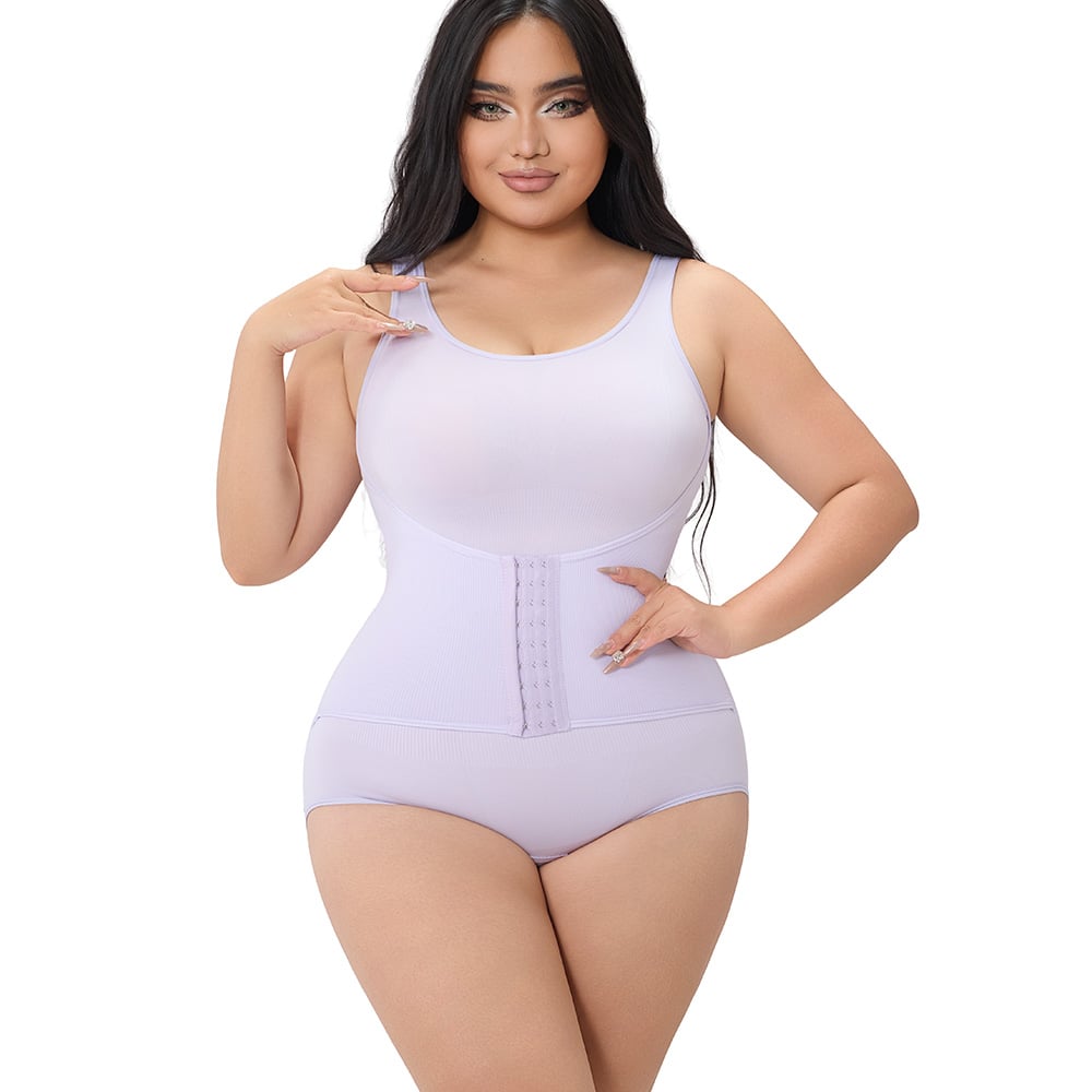 Women's Seamless Tummy Control Bodysuit Elastic Shapewear Breathable Soft Fabric Daily Sculpting Shapewear