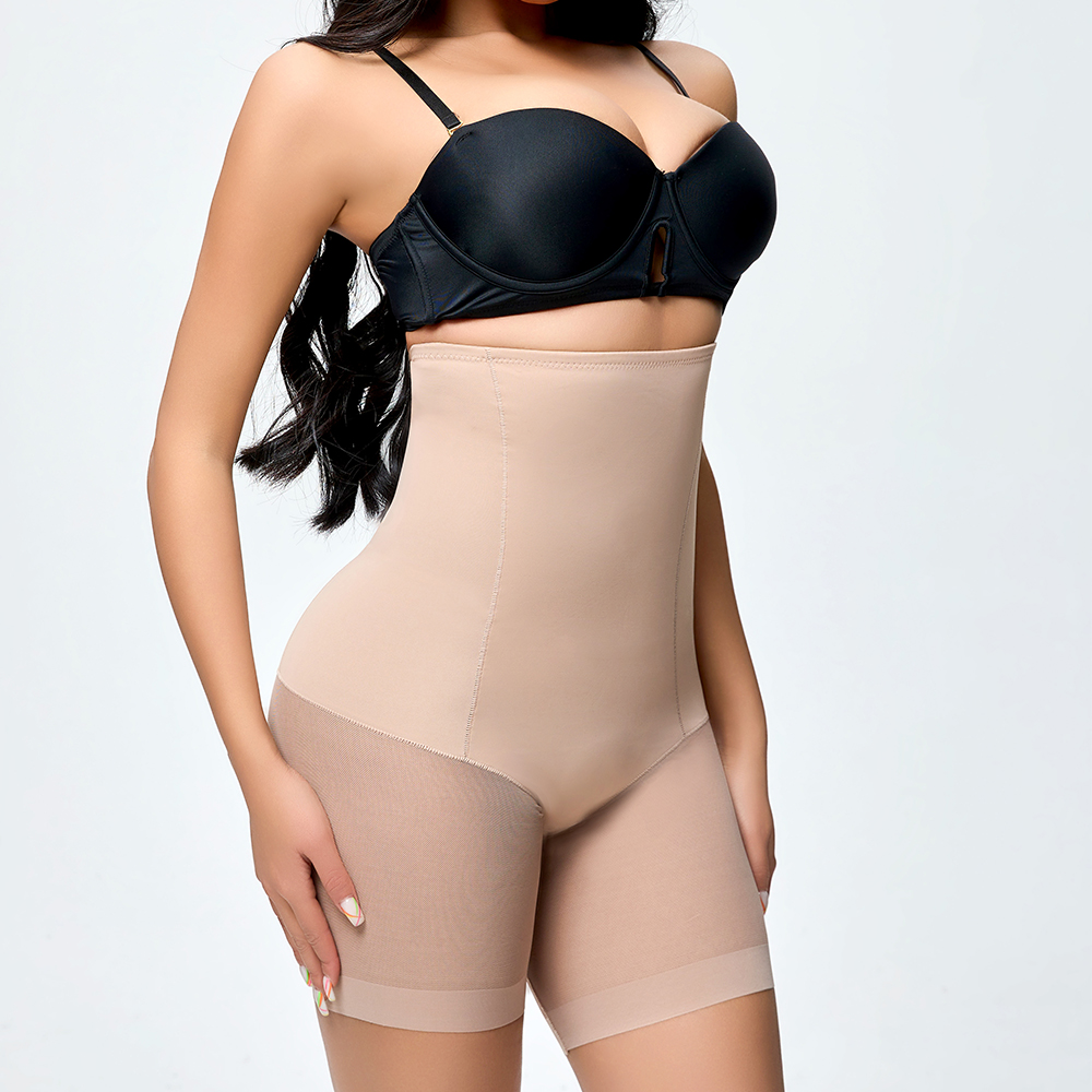 Seamless Mesh High Waist Shapewear Shorts