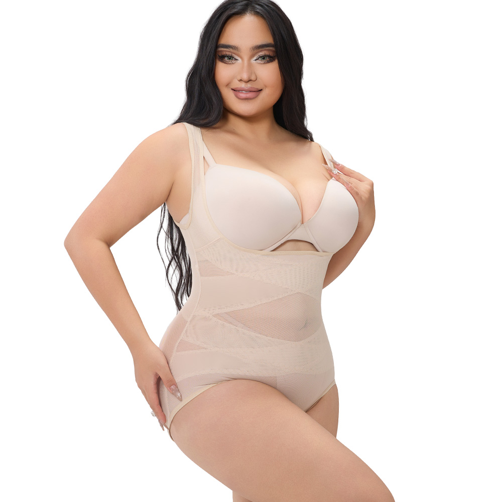 Plus Size Seamless Tummy Control Bodysuit