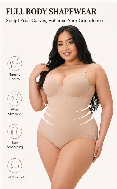 Full Body Shapewear with Built-In Bra: The Perfect Combination of Support and Sculpting