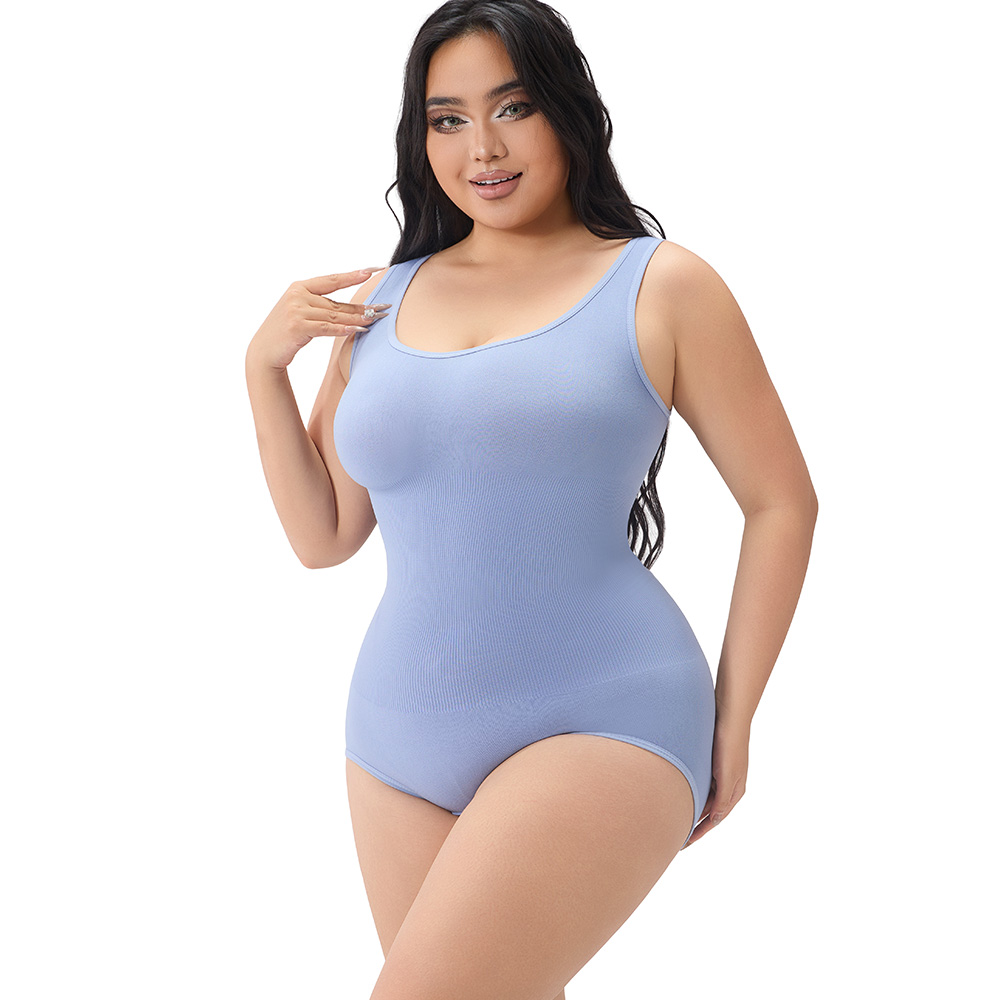 Plus Size Seamless Tummy Control Bodysuit