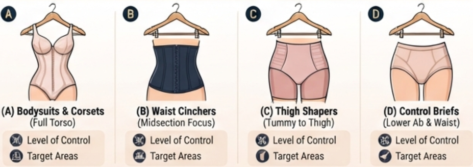 Different Types of Shapewear Explained A Complete Guide for Wholesale Buyers and Retailers