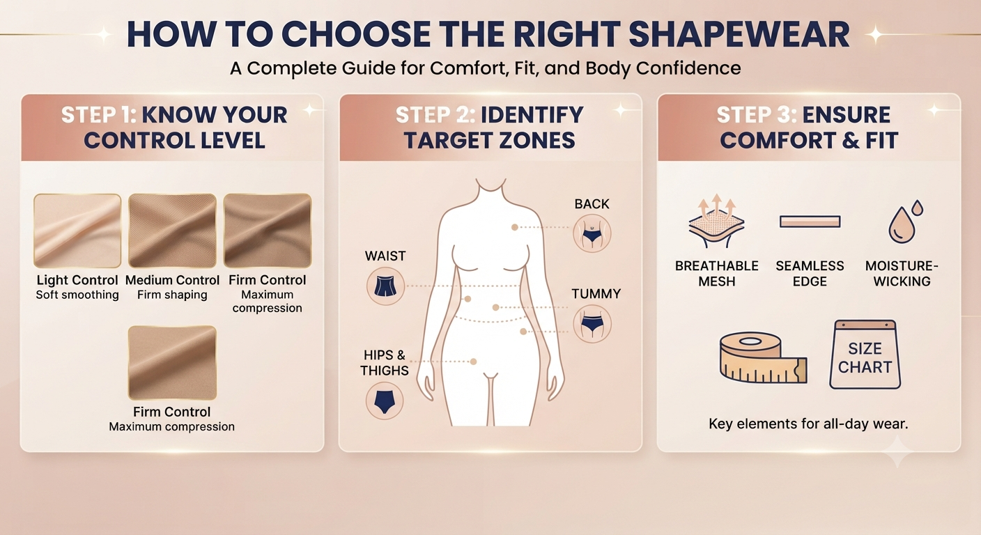 How to Choose the Right Shapewear A Complete Guide for Comfort Fit and Body Confidence