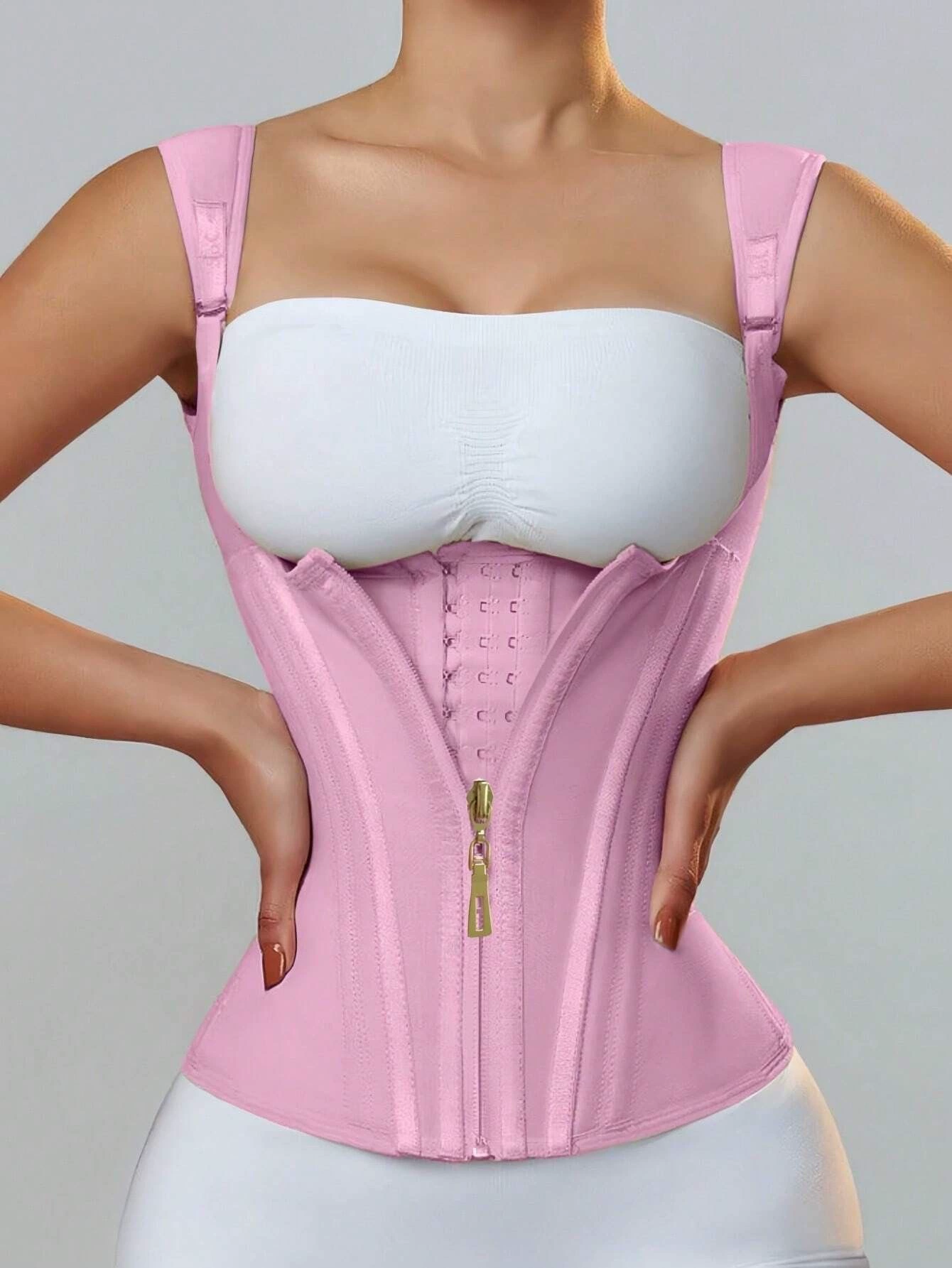 Latex shoulder strap waist Corsets