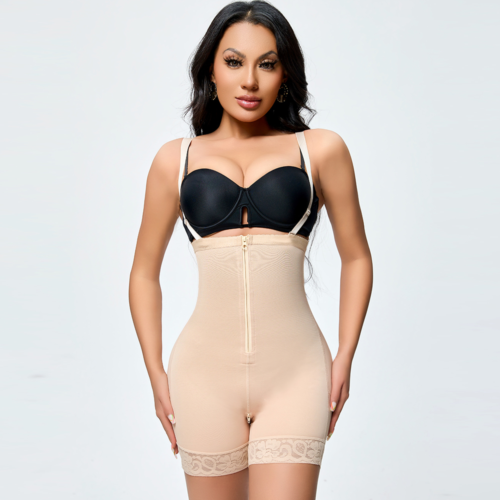 Slim Fit Tummy Control Bodysuit with Spaghetti Straps