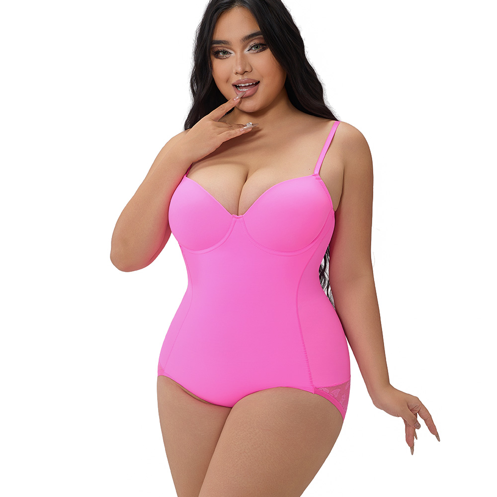 Sleek Pink Bodysuit Shaper for a Smooth, Invisible Finish