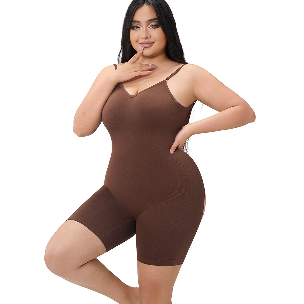 Slimming Seamless Bodysuit for Women Figure Hugging Tummy Control Romper