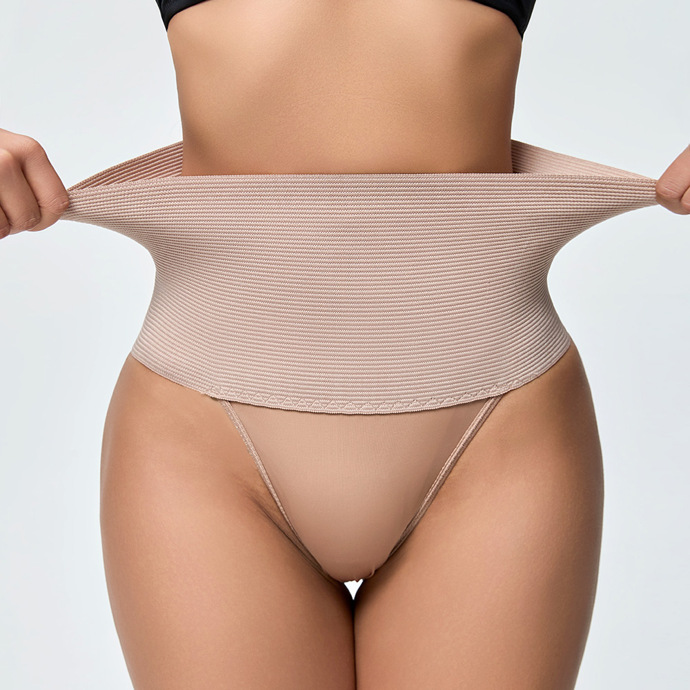 Mesh High Waist Shapewear Thong