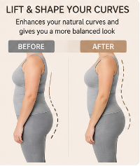 Plus Size Seamless Shapewear Bodysuit with Built-in Bra