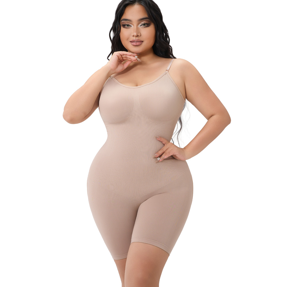 Slimming Seamless Bodysuit for Women Figure Hugging Tummy Control Romper