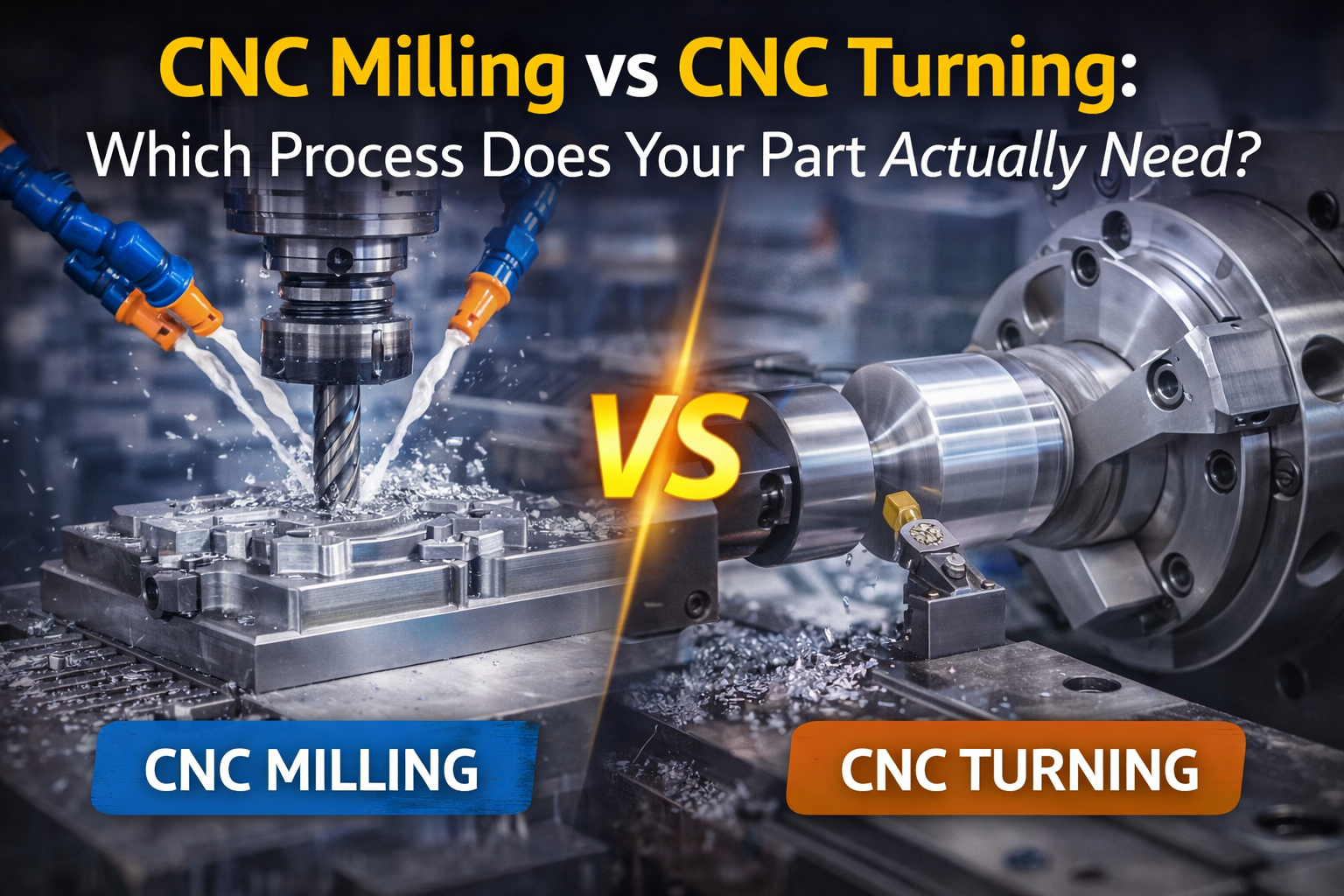 CNC Milling vs CNC Turning: Which Process Does Your Part Actually Need?