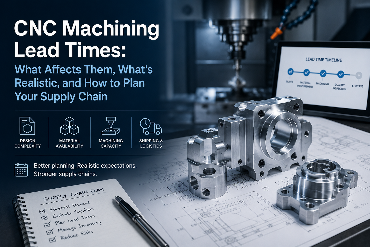 CNC Machining Lead Times: What Affects Them, What's Realistic, and How to Plan Your Supply Chain