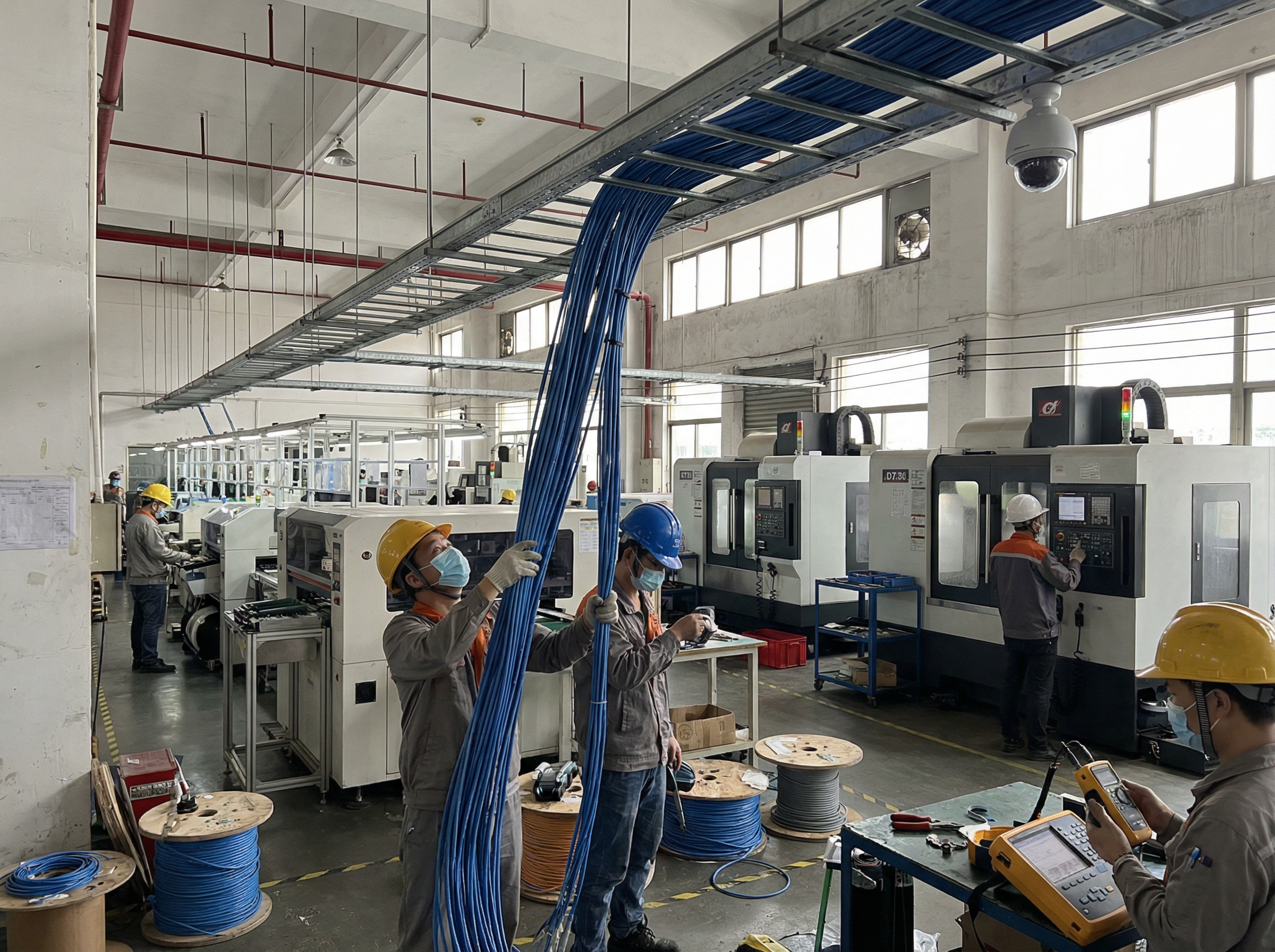 How to lay bulk cable along pipelines safely?