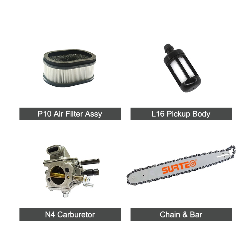 SURTEC NT9200 (MS660) series heavy-duty spare parts are perfectly compatible with 91.6cc 5200W MS660 professional gasoline chainsaws. Made of premium raw materials with advanced craftsmanship, these industrial-grade components feature perfect fitment, stable power output and excellent durability for extreme forestry work. With OEM-level reliability and high cost performance, they are ideal high-profit inventory for global B2B wholesalers and industrial distributors.