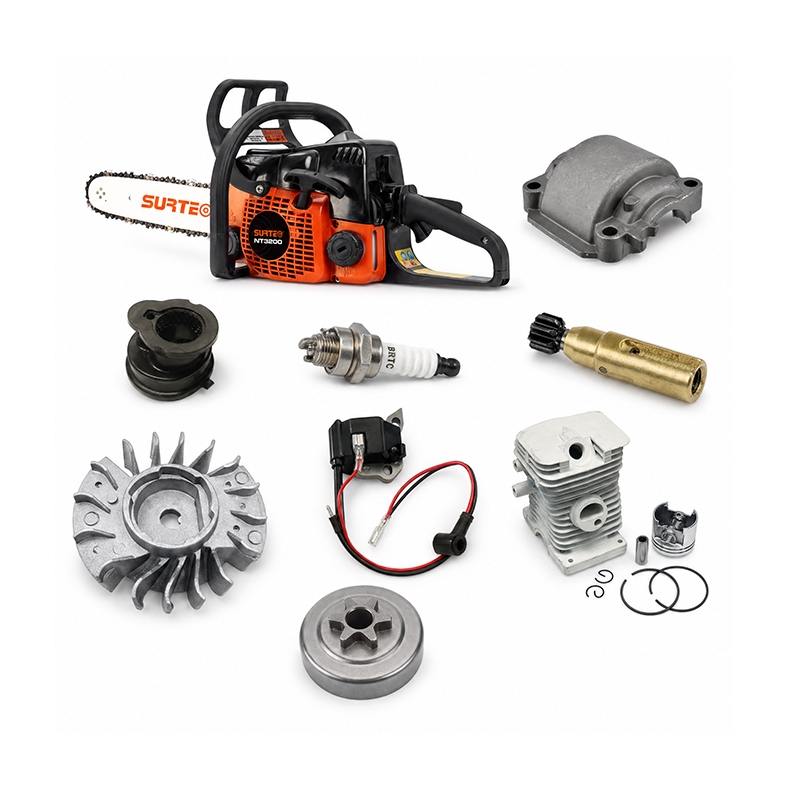SURTEC NT3700 full set core spare parts perfectly fit Hus137 36.3cc 2-stroke 1500W petrol chainsaw. Made of premium raw materials with compliant metallurgy, all components pass CE certification for stable efficiency and long service life. Designed for B2B importers, distributors and repair shops, they deliver OEM-grade quality at competitive costs to lift your profit and market competitiveness.