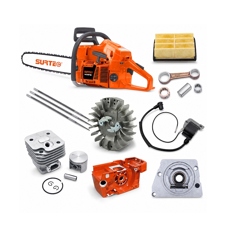 SURTEC NT7200 (H272) series OEM-grade spare parts perfectly match 72cc Hus272 24-inch easy start gasoline chainsaw. Manufactured under strict quality control, these precision components feature perfect fitment, high durability and stable running performance. With OEM-level reliability and competitive wholesale pricing, these high-demand parts help global B2B distributors and wholesalers boost sales and profit margins.
