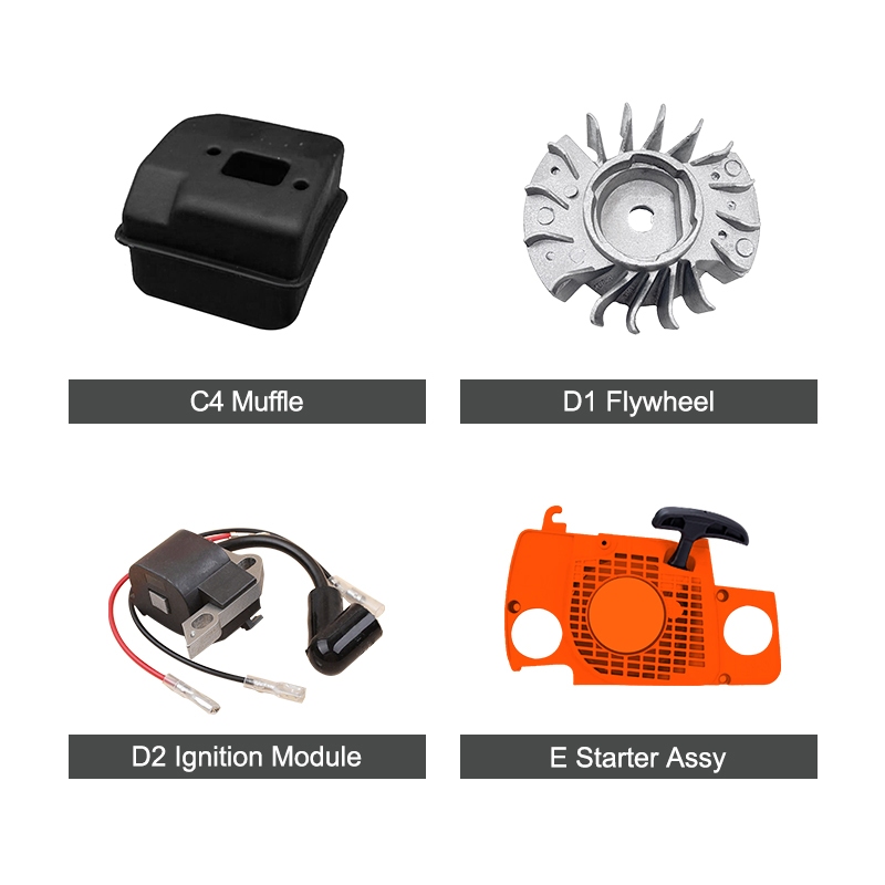 SURTEC NT4200 spare parts fully match 40.2cc 1.7KW gas chainsaw, reaching OEM quality standards. Made of premium raw materials with sophisticated craftsmanship, all parts feature perfect compatibility, stable engine performance and long service life. Customized for global wholesalers, importers and repair stores, they combine original reliability and high cost efficiency to boost your profit.