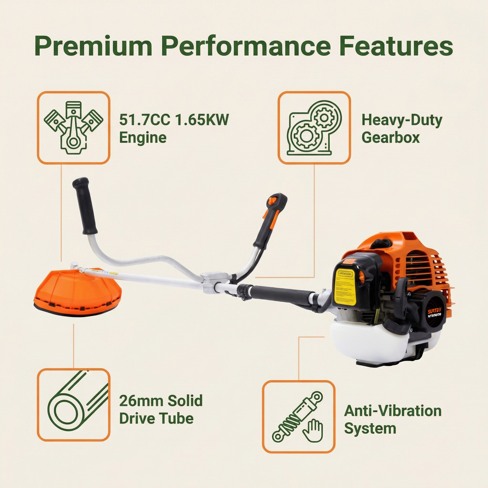 surtec brush cutter ntb520b-0