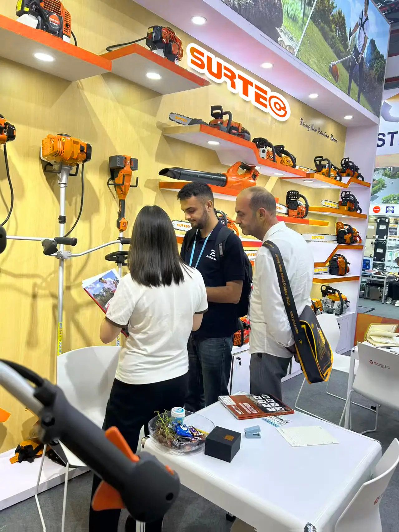 Customers visiting SURTEC booth