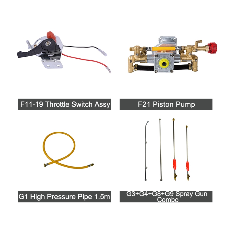 Designed for agricultural suppliers, dealers, and service centers, the SURTEC NTS768 full-system kit delivers premium OEM-grade replacement parts for 25L high-pressure knapsack gasoline sprayers. Covering engine, fuel delivery, spray gun, and starter assemblies, it ensures complete overhaul capability, consistent spraying performance, and extended service life—ideal for farm pesticide application, orchards, and commercial pest control.
