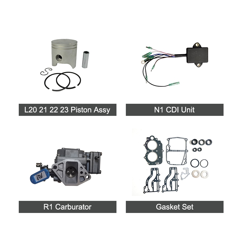 Designed for marine dealers, service centers, and commercial fleets, the SURTEC T15 (63V) parts kit delivers OEM-equivalent quality for 15HP 2-stroke outboard motors. Featuring precision-fit crankshaft, piston assembly, heavy-duty gears, and advanced CDI ignition—all crafted from corrosion-resistant materials—it ensures reliable power, reduced failure rates, and low-cost maintenance in saltwater environments. A superior alternative to generic aftermarket parts.