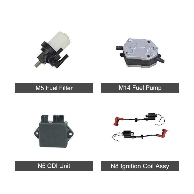 Designed for marine dealers, service centers, and commercial fleets, the SURTEC T40 parts kit delivers OEM-grade precision-fit components for 40HP portable outboard motors. Featuring a strong crankshaft, durable piston assembly, robust gears and gear case, proven cylinder design, and advanced CDI ignition—all built with strict quality control—it ensures reliable power, fuel efficiency, and extended service life with low maintenance costs. A superior choice over generic aftermarket alternatives.