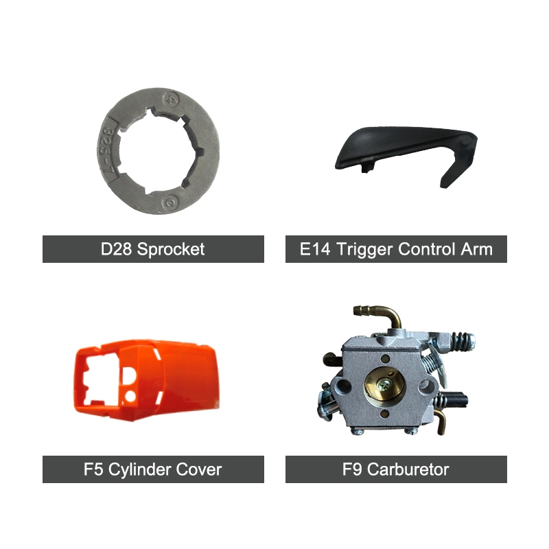 SURTEC NT5853 high-displacement spare parts are perfectly compatible with 58cc 2200W 2-stroke handheld gasoline chainsaw. Manufactured by top-tier factories, these heavy-duty parts deliver strong torque and stable performance, meeting rigorous landscaping, agricultural and forestry working demands. Market-proven in Africa and Latin America with high reliability and fast turnover, they are ideal bulk inventory for global importers and distributors.