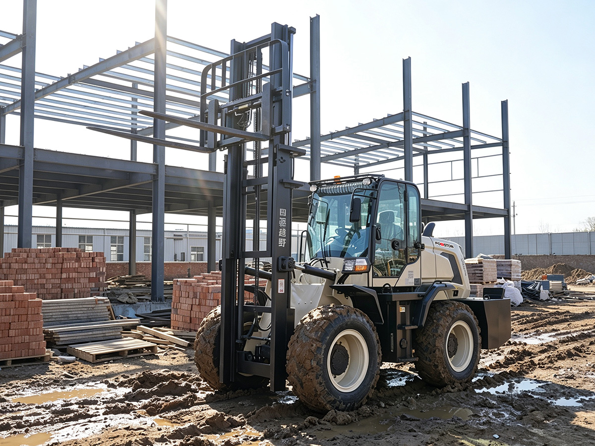 Multi Function Off-Road Forklift | High-Performance Rough Terrain Forklifts by Powston