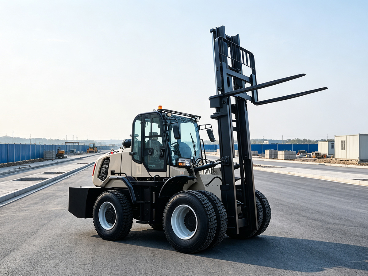 Heavy-Duty Off Road Fork Truck Solutions by Powston | Rugged Terrain Material Handling