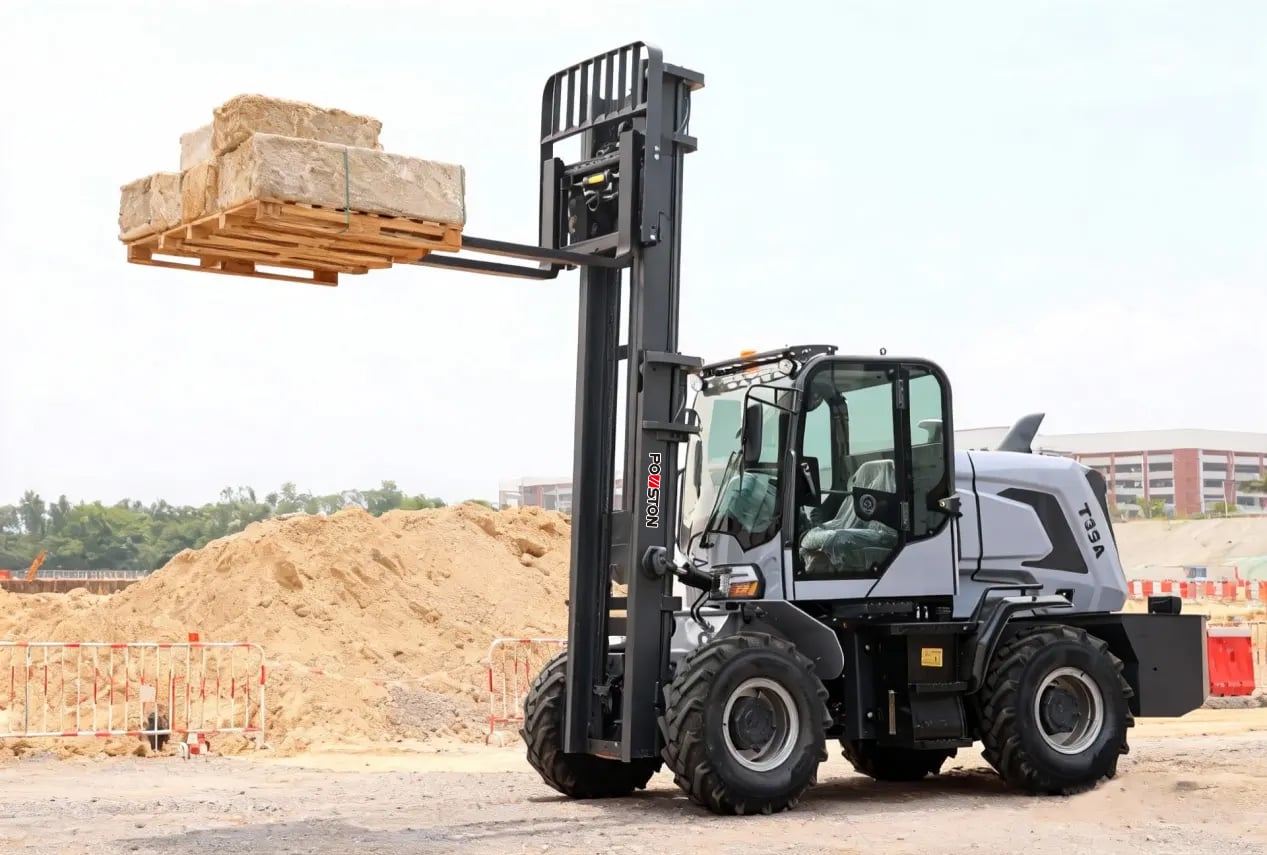 Guía de selección de carretillas elevadoras: carretilla elevadora diésel todo terreno con tracción integral (4WD), carretilla elevadora diésel con tracción delantera (2WD) y carretilla elevadora eléctrica: escenarios de aplicación y ventajas