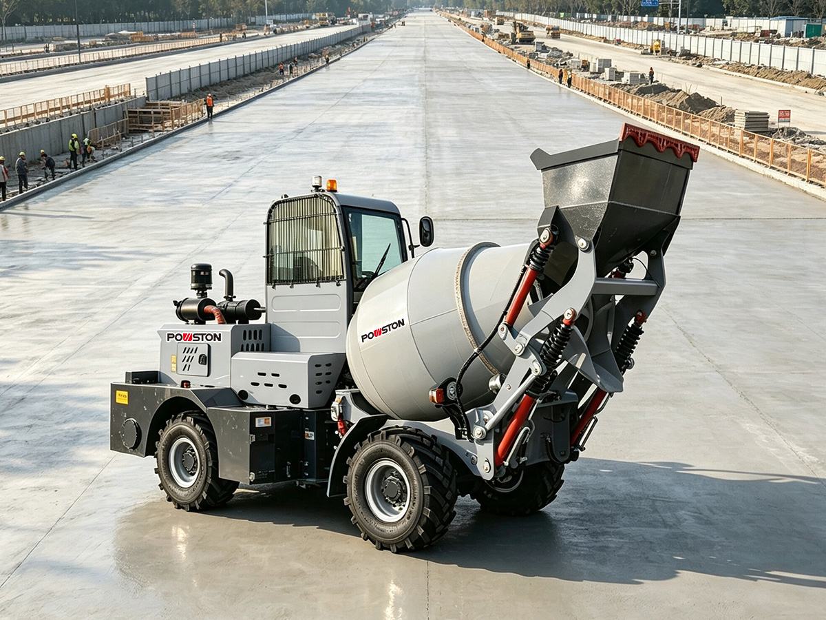 Concrete Lorry Mixer – Advanced Mobile Batching and Mixing Solution by Shandong Powston Machinery