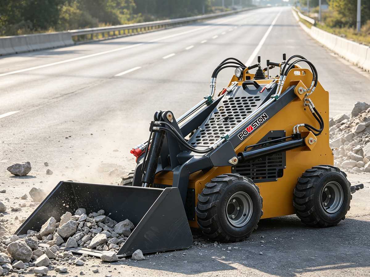 High-Performance Skid Steer Loader for Construction Projects
