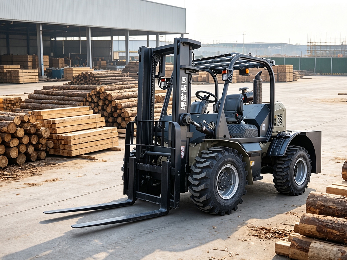 High-Performance Off-Road Forklift for Construction | Powston Machinery