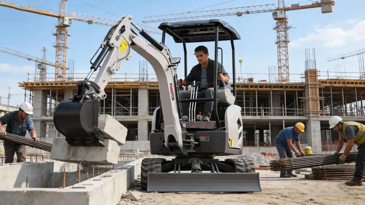 Miniexcavadoras Powston: Rendimiento fiable y aplicaciones versátiles para modelos de 1 a 6 toneladas