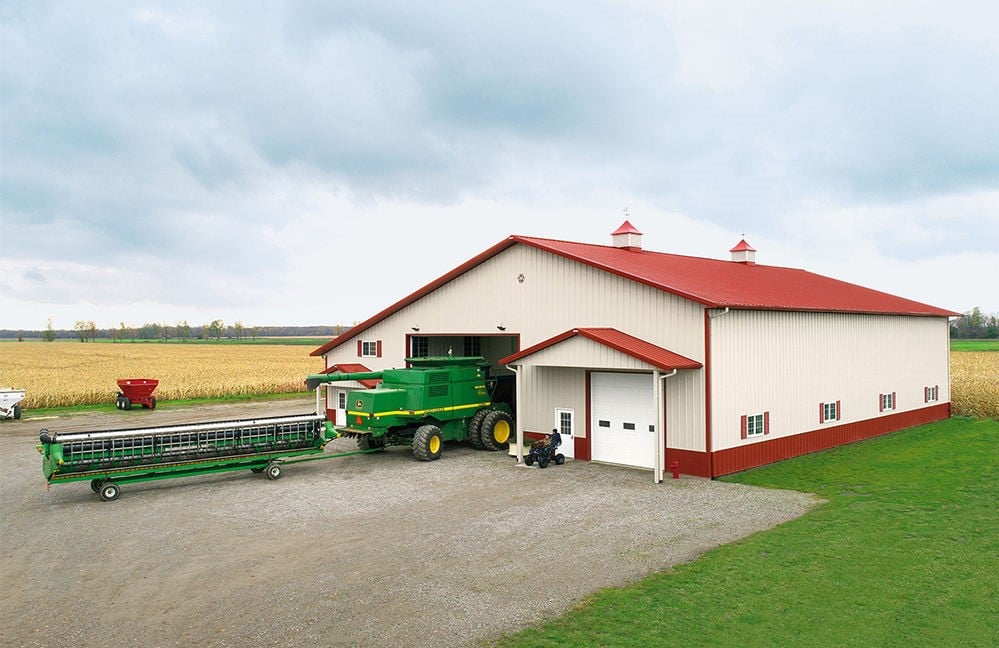 Steel Farm Equipment Storage Building